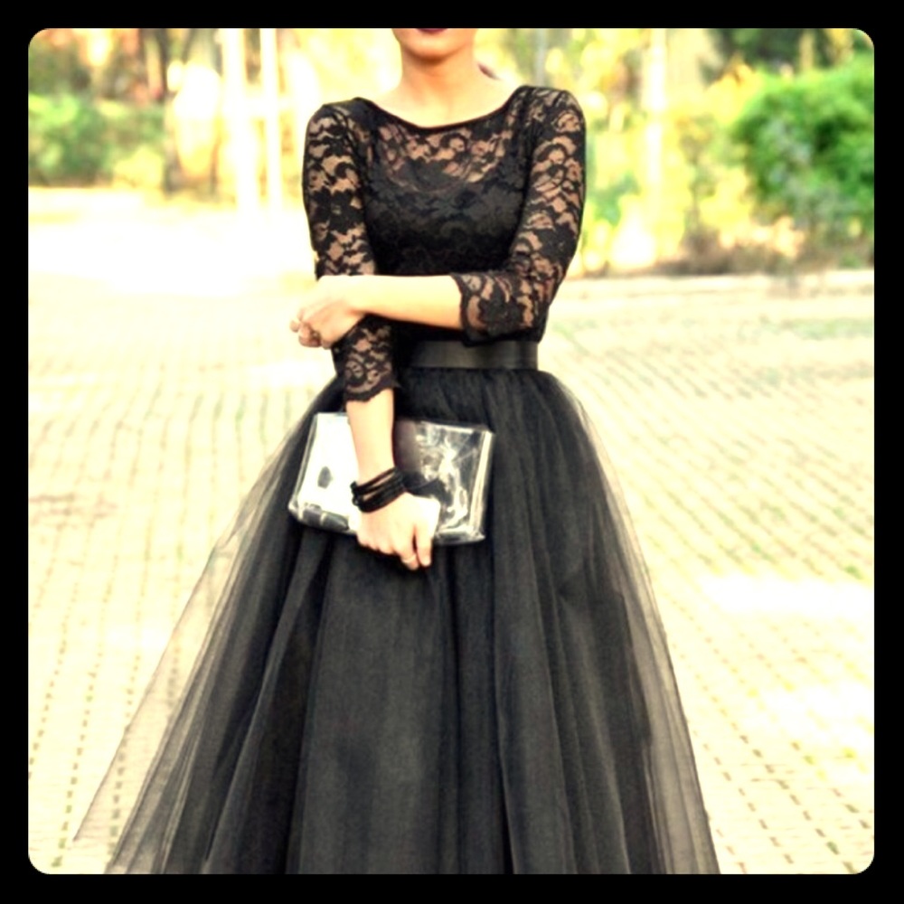 Vintage A Line 3/4 length sleeve dress